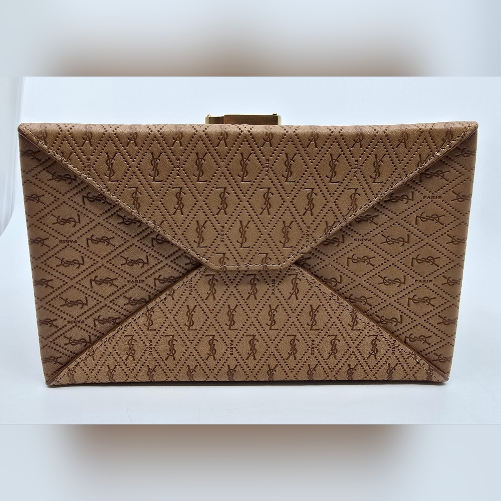 YSL Take-Away Box in Vegetable-Tanned Leather - Picture 7 of 15